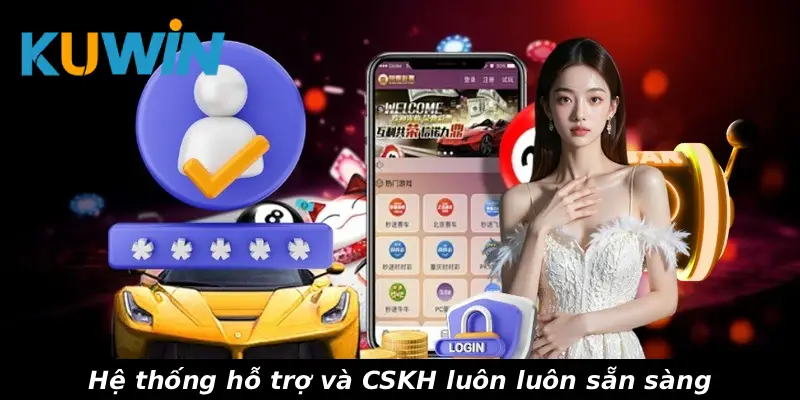Hệ thống hỗ trợ và CSKH luôn luôn sẵn sàng